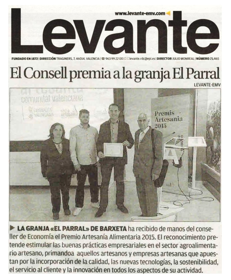 Granja El Parral noticias prensa